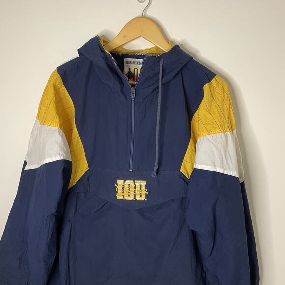VTG 90s IOU Nylon 1/2 Zip Windbreaker Jacket Pullover Streetwear Skater Men LRG - Picture 7 of 15